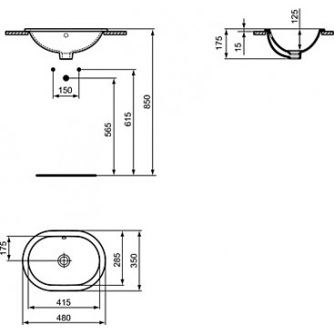 Раковина Ideal Standard Connect E504501 48 см