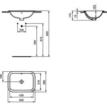 Раковина Ideal Standard Connect E505701 50 см