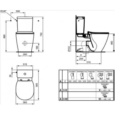 Унитаз-компакт Ideal Standard Connect AquaBlade E039701/E785601