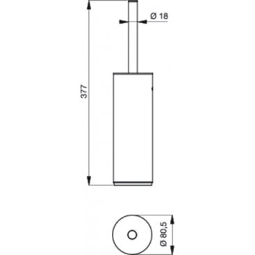 Ершик напольный Ideal Standard Connect N1396AA