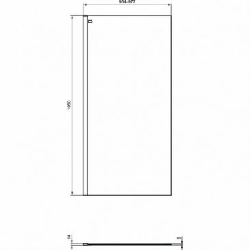 Душевая перегородка Ideal Standard Connect 2 K9378V3 100 см