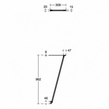 Кронштейн для перегородки Ideal Standard Connect 2 K9381V3