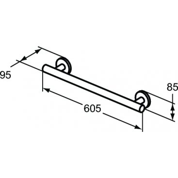 Поручень прямой Ideal Standard Contour 21 S0830AA