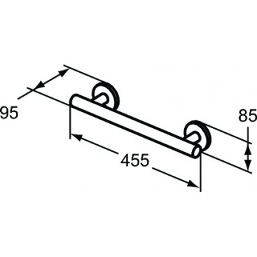 Поручень прямой Ideal Standard Contour 21 S0831AA