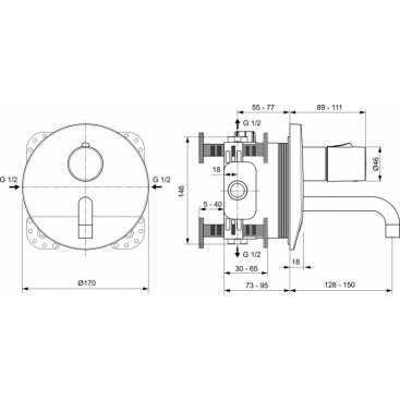 Смеситель для раковины Ideal Standard Ceraplus A6148AA