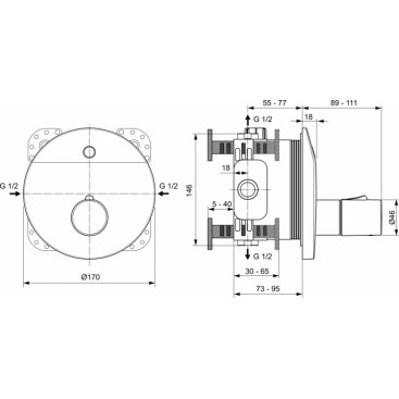 Смеситель для душа Ideal Standard Ceraplus A6155AA