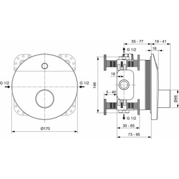 Смеситель для душа Ideal Standard Ceraplus A6157AA