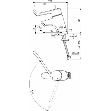 Смеситель для раковины Ideal Standard Ceraplus B8221AA