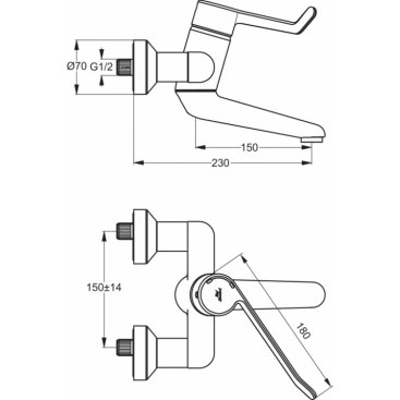 Смеситель для раковины Ideal Standard Ceraplus B8314AA