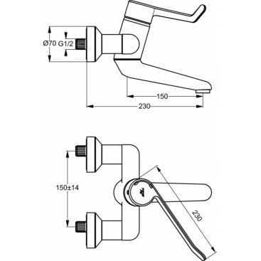 Смеситель для раковины Ideal Standard Ceraplus B8223AA