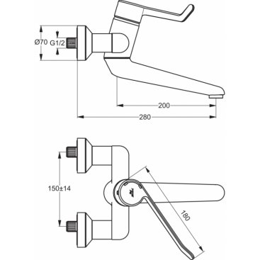 Смеситель для раковины Ideal Standard Ceraplus B8224AA