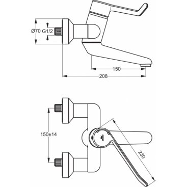 Смеситель для раковины Ideal Standard Ceraplus B8315AA