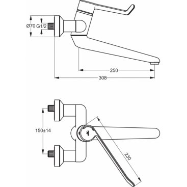 Смеситель для раковины Ideal Standard Ceraplus B8318AA