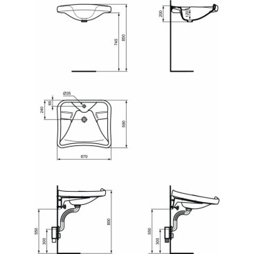 Раковина Ideal Standard Atlantis J040300