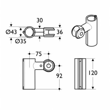 Держатель для лейки Ideal Standard Contour 21 S6477AC