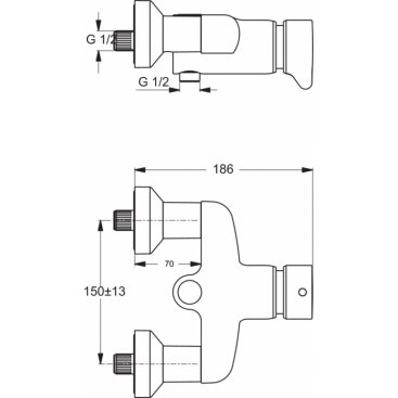 Смеситель для душа Ideal Standard Ceraplus B8297AA