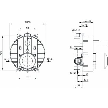 Встраиваемый комплект Ideal Standard Easy-Box A1300NU