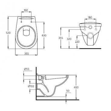 Унитаз подвесной Ideal Standard Ecco E876901