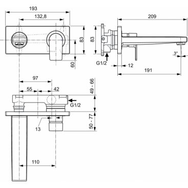 Смеситель для раковины Ideal Standard Edge A7116AA