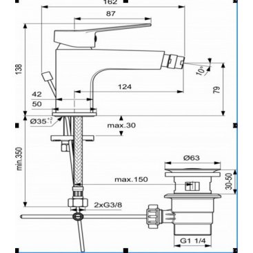 Смеситель для биде Ideal Standard Entella BC234AA