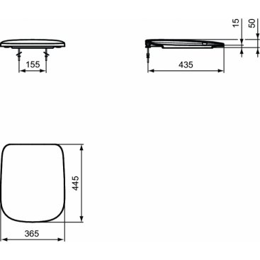 Крышка-сиденье Ideal Standard Esedra T318201