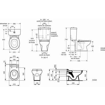 Унитаз-компакт Ideal Standard Contour 21 S304601K1 детский