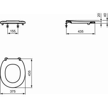 Сиденье Ideal Standard Contour 21 S405901