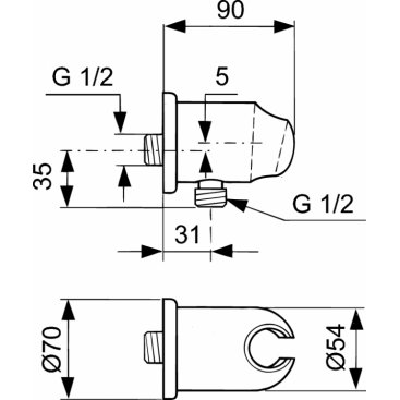 Штуцер Ideal Standard Cerawell A2406AA