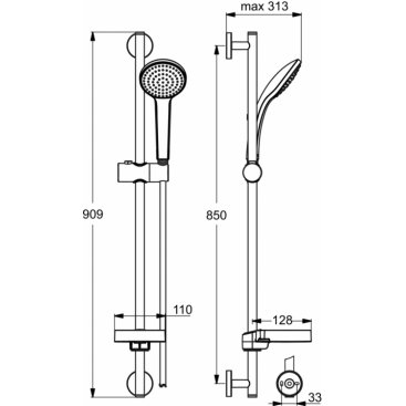 Душевой гарнитур Ideal Standard Idealrain Soft B9414AA