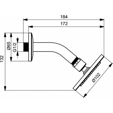 Верхний душ Ideal Standard Idealrain B9436AA