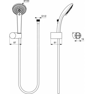 Душевой набор Ideal Standard Idealrain B9454AA