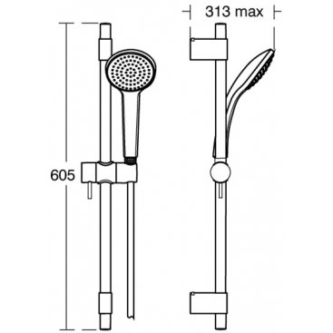 Душевой гарнитур Ideal Standard Idealrain Pro B9833AA