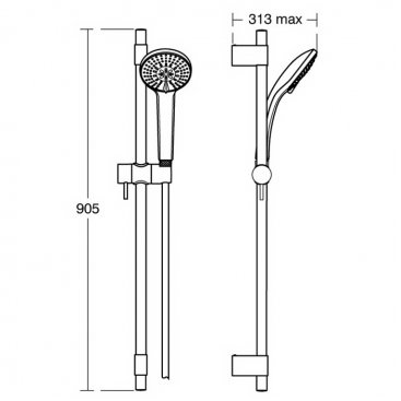 Душевой гарнитур Ideal Standard Idealrain Pro B9836AA