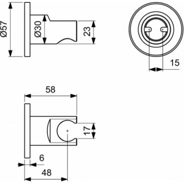 Держатель для лейки Ideal Standard IdealRain BC806XG