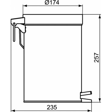 Ведро мусорное Ideal Standard Iom A9104MY