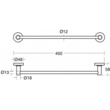 Полотенцедержатель Ideal Standard Iom A9117XG 45 см