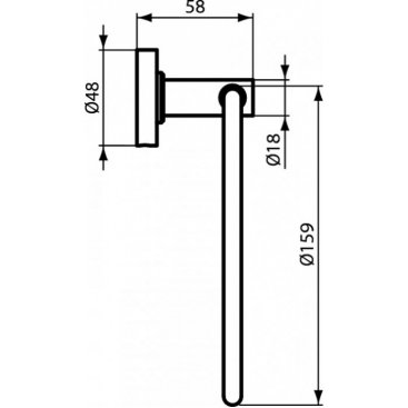 Полотенцедержатель кольцо Ideal Standard Iom A9130XG