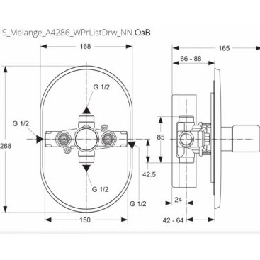 Термостат для душа Ideal Standard Melange A4286AA