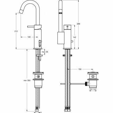 Смеситель для раковины Ideal Standard Mara A9029AA