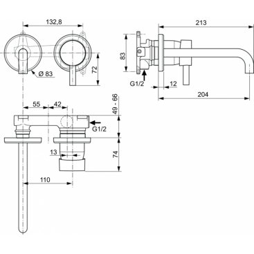 Смеситель для раковины Ideal Standard Mara A9042AA