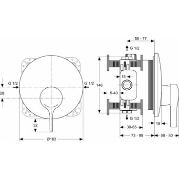 Смеситель для душа Ideal Standard Melange A4719AA