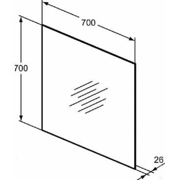 Зеркало с подсветкой Ideal Standard Mirrors & lights T3335BH 70 см