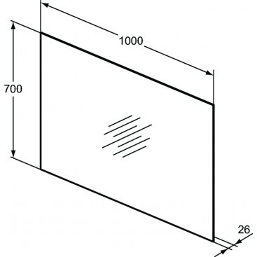 Зеркало с подсветкой Ideal Standard Mirrors & lights T3337BH 100 см