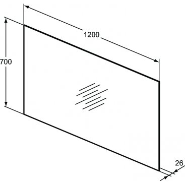 Зеркало с подсветкой Ideal Standard Mirrors & lights T3338BH 120 см