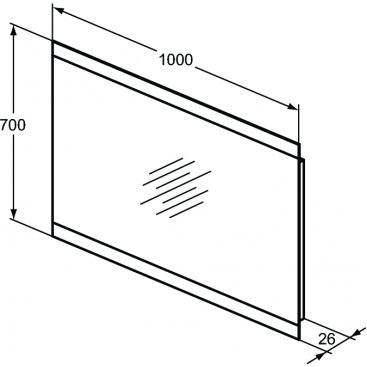 Зеркало с подсветкой Ideal Standard Mirrors & lights T3348BH 100 см