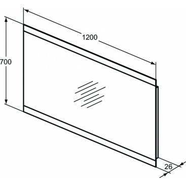 Зеркало с подсветкой Ideal Standard Mirrors & lights T3349BH 120 см