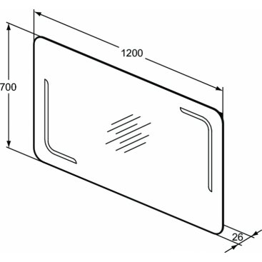 Зеркало с подсветкой Ideal Standard Mirrors & lights T3353BH 120 см