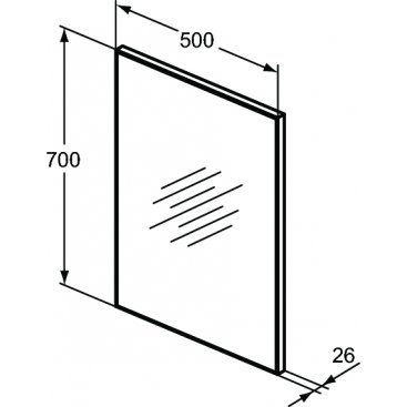 Зеркало Ideal Standard Mirrors & lights T3354BH 50 см