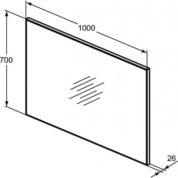 Зеркало Ideal Standard Mirrors & lights T3358BH 100 см