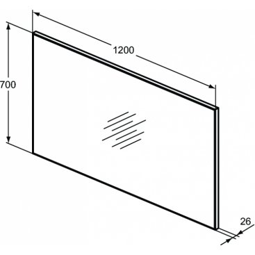 Зеркало Ideal Standard Mirrors & lights T3359BH 120 см